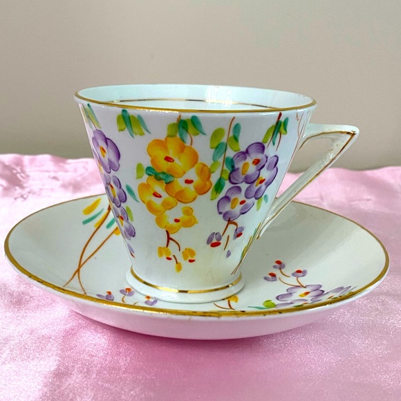 EUC VTG T. F. & S LTD PHOENIX CHINA TEACUP AND SAUCER - Picture 1 of 13